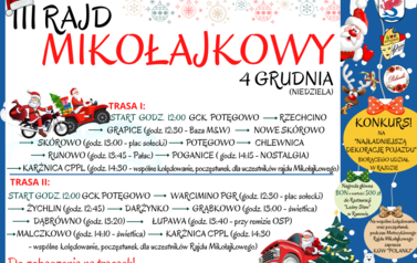 4 grudnia - III Rajd Mikołajkowy przez Gminę 1