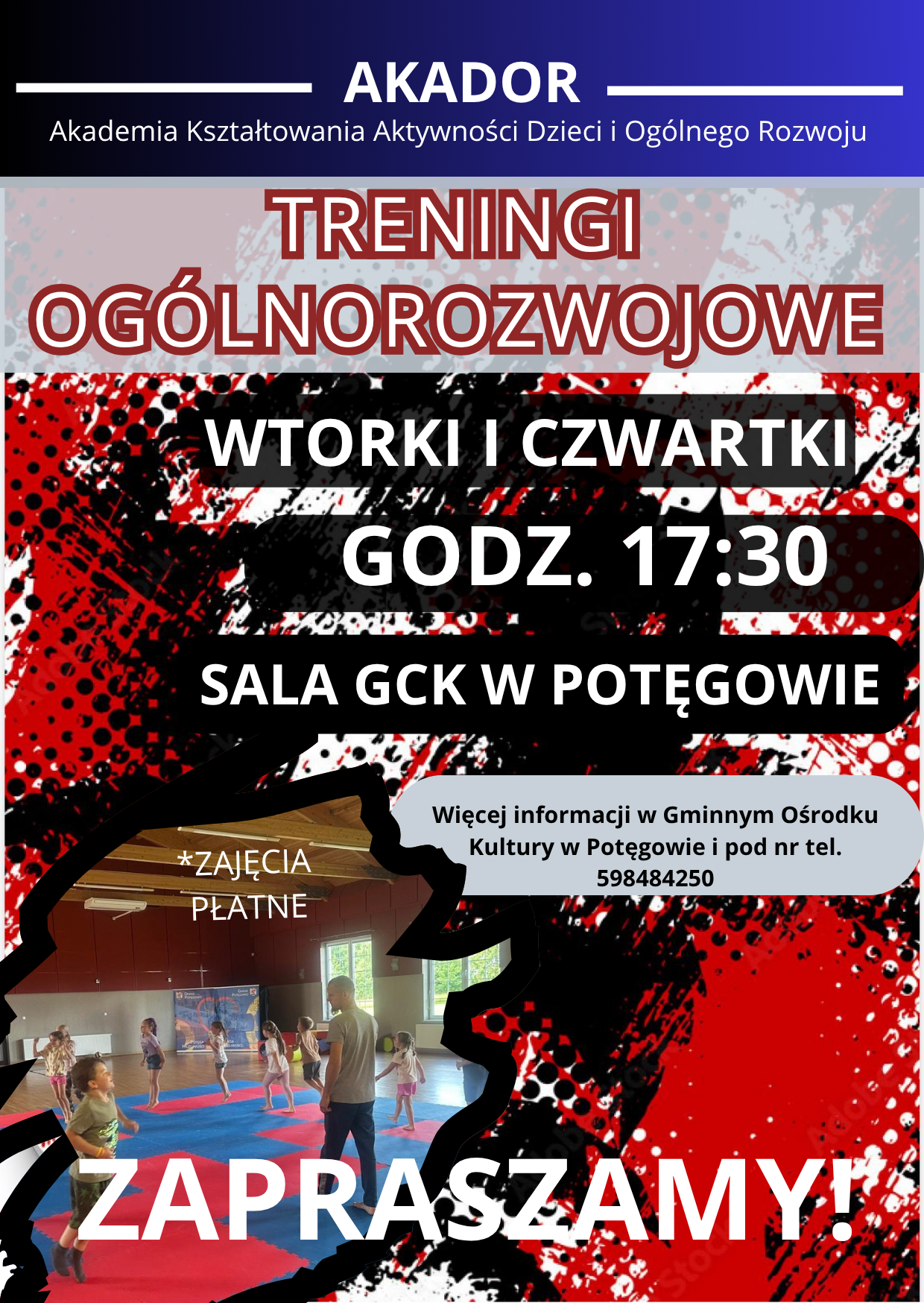 Więcej informacji w&nbsp;Gminnym Ośrodku Kultury w&nbsp;Potęgowie i&nbsp;pod nr tel- 598484250