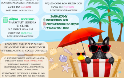Zdjęcie do Atrakcje na wakacje - lipiec z GOK-iem